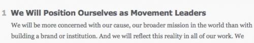Thinking like a movement not a brand