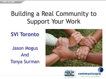 SVI Toronto Start page