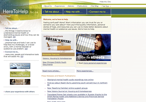 old here to help site screenshot