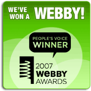 Webby Award Winner 2007