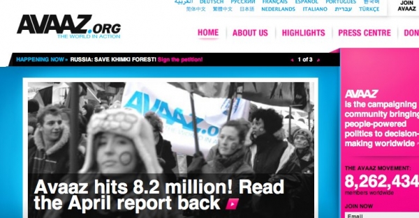 Avaaz - the world's largest member driven advocacy organization